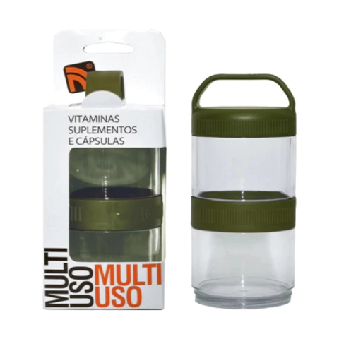 Porta Cápsulas Prottector 2 Compartimentos Verde Escuro