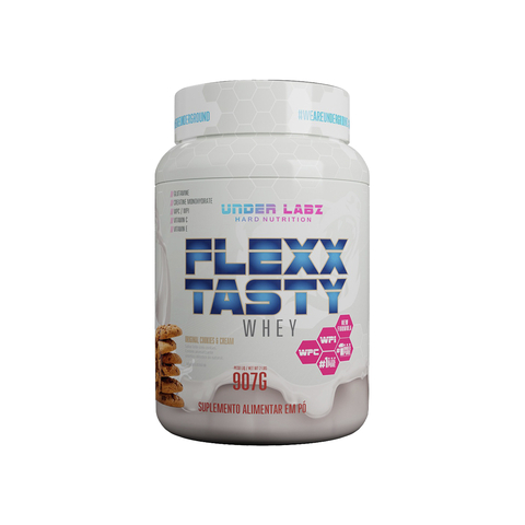 Flexx Tasty Whey (907g) Strawberry Mousse Under Labz