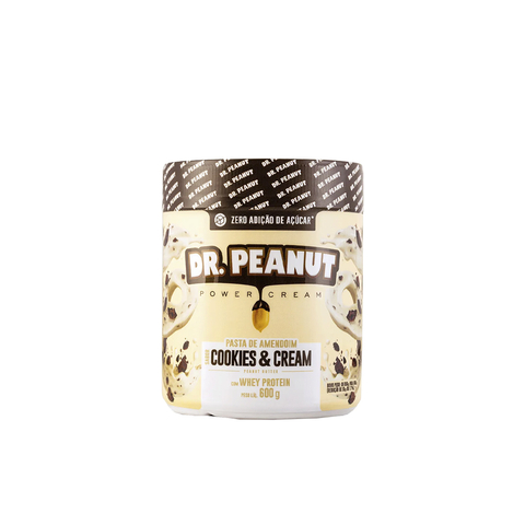 Pasta de Amendoim Dr. Peanut (600g) Cookies & Cream