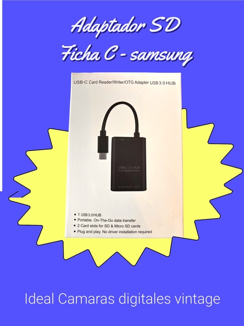 Adaptador SD ficha C / samsung iphone