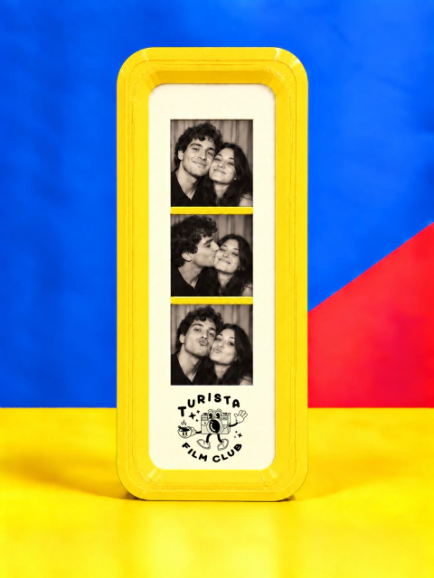 Marco cabina foto amarillo
