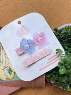 Clip Flor de Organza na internet