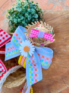 Tiara Xadrez Junina Margarida na internet