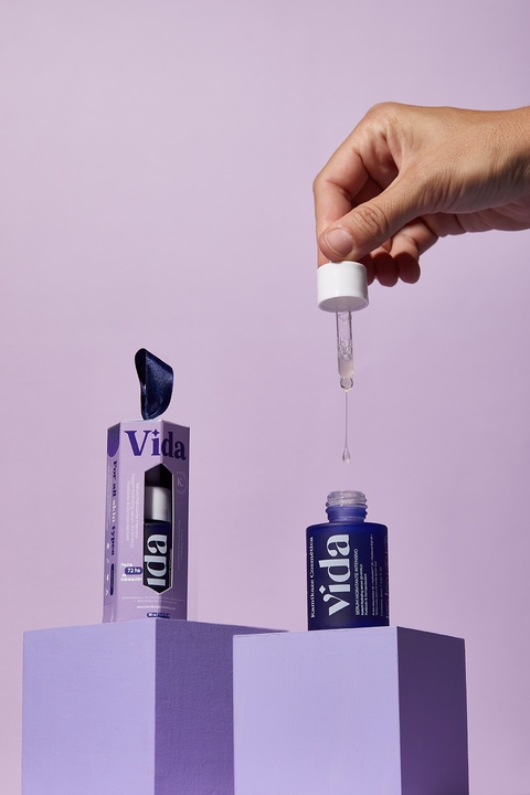 Vida_ Serum facial con hialurónico + pantenol / osmoprotector + postbiotico