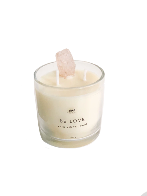 Vela Quartzo Rosa - BE LOVE - Figo Floral - comprar online