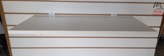 Estante De Melamina 80x40 Con Mensulas Para Panel Ranurado