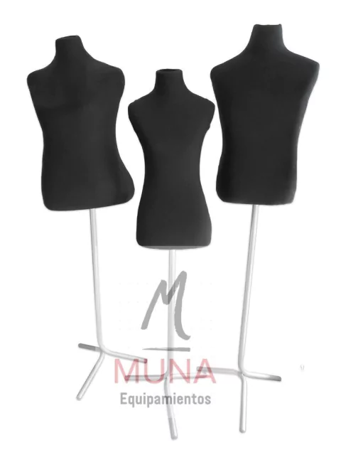 Maniquie Busto De Mujer De Tela Con Pie Talles Chicos 42a48