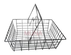 Canasto De Mano Alambre Con 2 Manijas Supermercado 42x33x15
