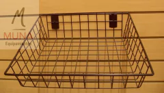 Canasto Para Panel Ranurado De 34x34x7 Cm