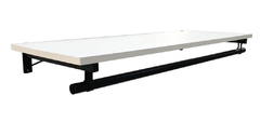 Perchero pared con estante 1mt x 0.40 (con 2 mensulas)