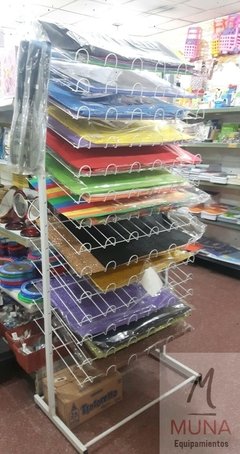 Cartulinero Exhibidor Para Cartulinas Con 14 Bandejas