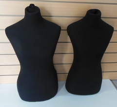 Maniquie Busto De Mujer De Tela negro sin pie (para apoyar) - comprar online