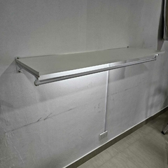 Perchero pared con estante 1mt x 0.30 (con 2 mensulas) - tienda online