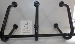 Perchero Pared 3 Mensulas Curvas Y Barral De 1.50mt