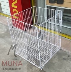 Canasto Exhibidor Plegable De Alambre 0.50x0.50x0.64