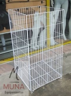 Canasto Exhibidor Plegable De Alambre 0.50x0.50x0.97 - comprar online
