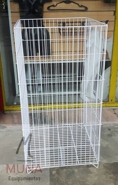 Canasto Exhibidor Plegable De Alambre 0.50x0.50x0.97 - Muna Equipamientos