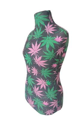 Maniquie Busto De Mujer De Tela estampado sin pie (para apoyar) - comprar online