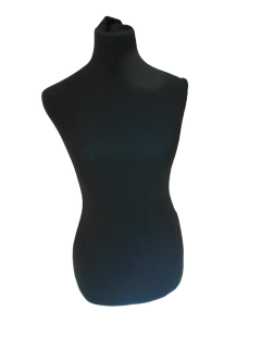 Maniquie Busto De Mujer De Tela negro sin pie (para apoyar)