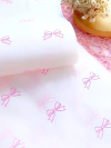 PAPEL DE SEDA ESTAMPA DE LACINHO 25 X 70 CM (100 UNIDADES)