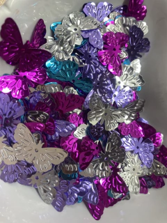 CONFEITO BORBOLETA PARA COLAGEM (15 GRAMAS) - comprar online