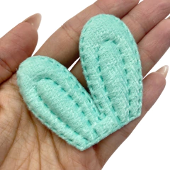 Imagem do APLIQUE ORELHA DE COELHO ACOLCHOADA PELINHO 6 X 5 CM (1 UNIDADE)