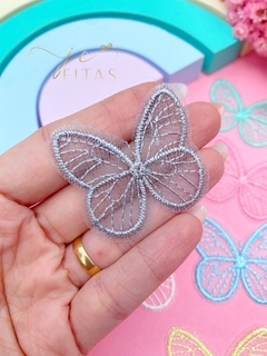 BORBOLETA BORDADA 4,3 CM ( 1 unidade) - comprar online
