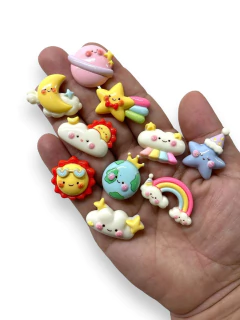 APLIQUE RESINA SISTEMA SOLAR ( 4 UNIDADES ) na internet