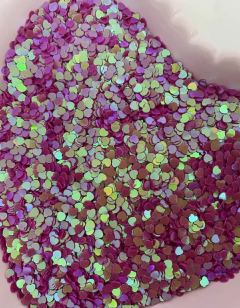 MICRO CORAÇÃO BRILHO EM PAETÊ (15 GRAMAS) - loja online