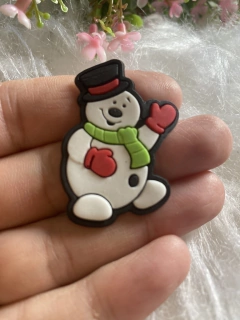 APLIQUE EMBORRACHADO BONECO DE NEVE (2 UNIDADES)