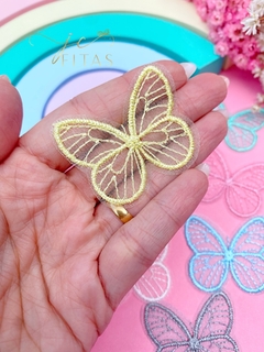 BORBOLETA BORDADA 4,3 CM ( 1 unidade) - comprar online