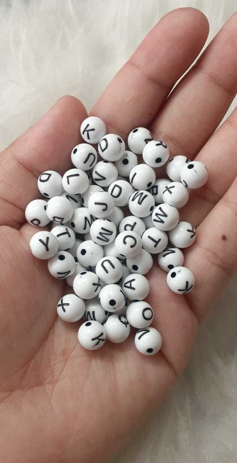BOLA PASSANTE COM LETRAS 8 MM (25 GRAMAS)