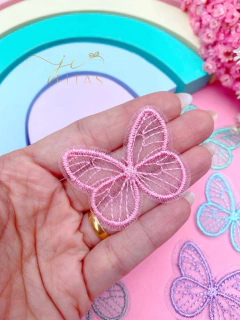 BORBOLETA BORDADA ( 1 UNIDADE )