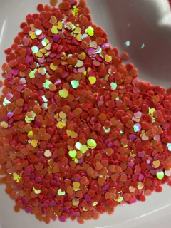 MICRO CORAÇÃO BRILHO EM PAETÊ (15 GRAMAS) - comprar online