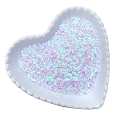 MICRO CORAÇÃO BRILHO EM PAETÊ (15 GRAMAS)