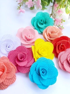 Florzinha de Tecido 3 cm ( 2 UNIDADES) - comprar online