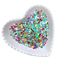 MICRO CORAÇÃO BRILHO EM PAETÊ (15 GRAMAS) - comprar online