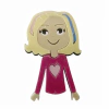 APLIQUE ACRÍLICO ENID CURVADO PARA TIARA ( 1 UNIDADE) - comprar online