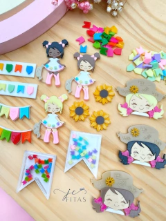 APLIQUE ACRÍLICO JUNINO ( 1 UNIDADE )