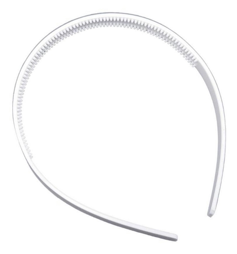 TIARA DENTINHO IMPORTADA 8 MM " INQUEBRAVEL" (10 UNIDADES)
