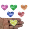 EMBORRACHADO CORAÇÃO XADREZ 3,3 X 3,7 CM (1 UNIDADES)