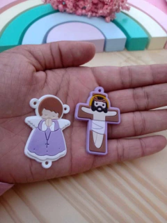 2 APLIQUES EMBORRACHADOS RELIGIOSOS ( 1 PAR) - comprar online