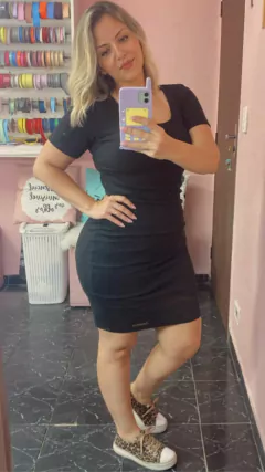 VESTIDO CANELADO ( REF -71101)