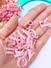 APLIQUES PATCHES KIT ALFABETO BORDADO- 18 MM ( 1 KIT COM 98 LETRAS)