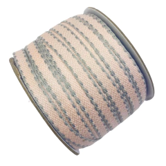 FITA YAMA ROSA PESPONTO CINZA ( 1 METROS) - comprar online