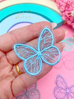 Imagem do BORBOLETA BORDADA 4,3 CM ( 1 unidade)