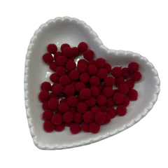 POMPOM 10 MM COR UNICA (100 UNIDADES) - JC FITAS