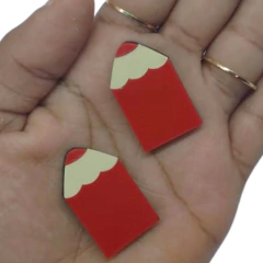 APLIQUE ACRILICO MINI LAPIS 3CM na internet