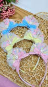 BOX PEGUE MONTE TIARA TULE CARINHA DE COELHO ( 3 TIARAS ) - comprar online