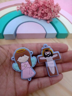2 APLIQUES EMBORRACHADOS RELIGIOSOS ( 1 PAR) - comprar online